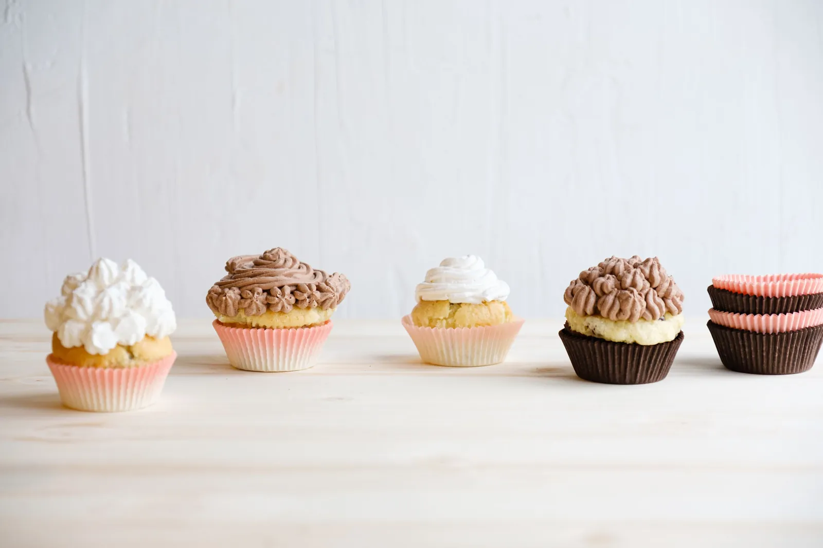 Cupcake nei pirottini di carta